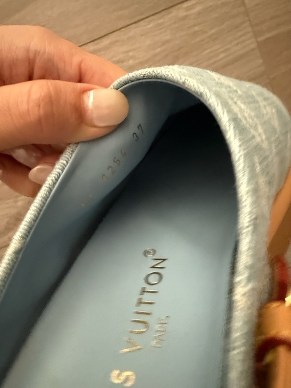 Louis Vuitton Light Blue Denim Monogram Slip-On Loafers - Picture 7 of 7